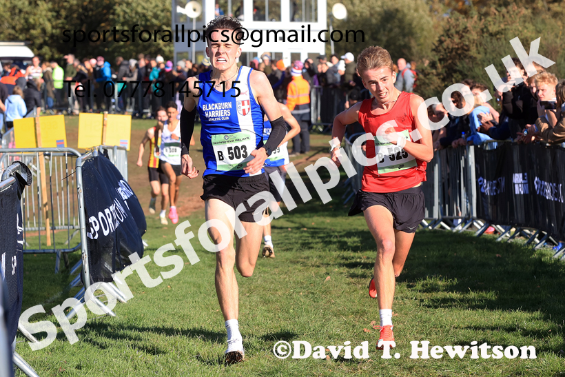 Junior Mens 2025 National Cross Country Relays, Berry Hill Park, Mansfield. Photo: David T. Hewitson/Sports for All Pics